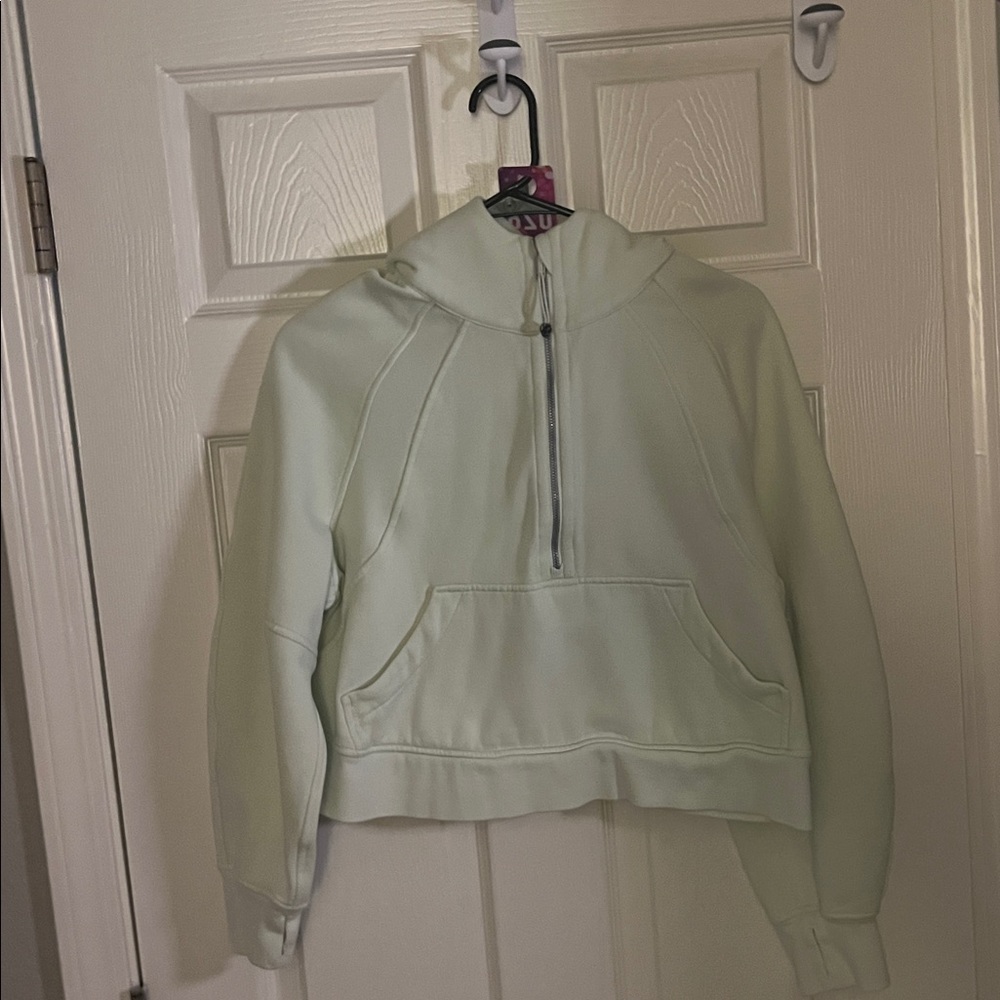 26. Lululemon Xs/s creamy mint green scuba hoodie - Picture 5 of 9